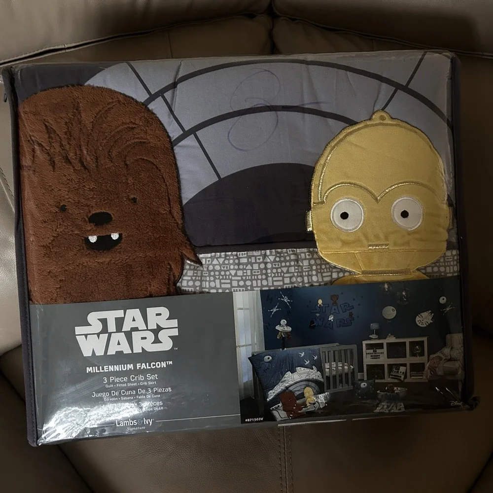 Lambs & Ivy Star Wars Signature Millennium Falcon 3-Piece Baby Crib Bedding Set